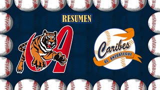 Resumen Jornada 2º  Tigres De Aragua Vs Caribes de Anzoátegui  lvbp [upl. by Ariak218]