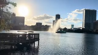 Out and About downtown OrlandoIssues at restaurant quotnicestquotfountain ITW chill walk thru LakeEola [upl. by Cardie]