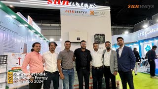 Sunways at Renewable Energy India Expo 2024 [upl. by Acinehs]