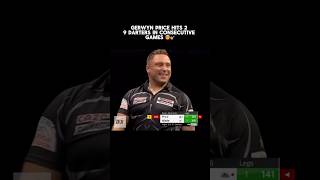 2 9 DARTERS in consecutive games 😮‍💨🎯  Subscribe for daily darts darts gerwynprice [upl. by Primrosa438]