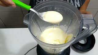 MAIONESE DE CREME DE LEITE COM 2 INGREDIENTES [upl. by Laup]