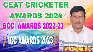 CRICKETER AWARDS2024 ICC AWARDS 2023 BCCIAWARDS2023 [upl. by Robena]