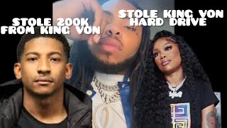 KING VON COUSIN BAYLO SAY OTF VONNI STOLE 200K FROM VON KAYLA B ACCUSED OF STEALING VON HARD DRIVE [upl. by Nivan]