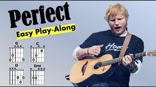 Perfect Ed Sheeran EASY GuitarLyric PlayAlong [upl. by Ally]