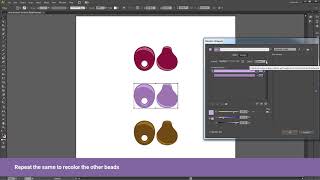 How To Recolor Vector Beads in Adobe illustrator [upl. by Santoro]