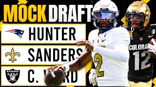 2025 NFL Mock Draft  Shedeur Sanders to Saints [upl. by Castra]