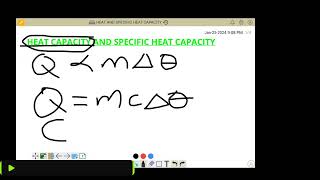 HEAT CAPACITY AND SPECIFIC HEAT CAPACITY  WAEC NECO UTME GCSE amp IGCSE Past questions solutions [upl. by Aunson]