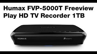 Humax FVP5000T 1TB Freeview Play TV Recorder Features [upl. by Asilehc]