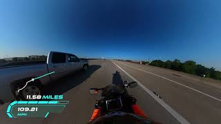 Just A 22 Mile Straightaway Chill Ride with me hayabusa motorcycle rider [upl. by Aeslehc417]