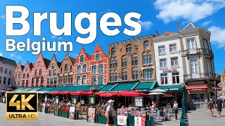 Bruges Belgium Walking Tour 4k Ultra HD 60fps – With Captions [upl. by Cindie209]