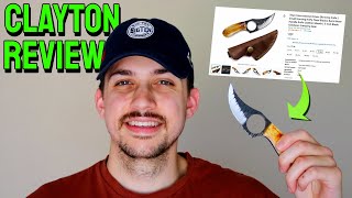 Titan International Knives Skinning Knife Review TC56  Clayton Reviews [upl. by Lauer809]