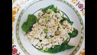 Vegan Tofu Eggless Salad [upl. by Nomla793]