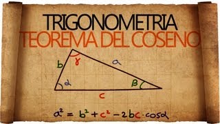 Teorema del Coseno in Trigonometria  Spiegazione ed esercizi classici [upl. by Doubler]