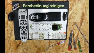 Fernbedienung reinigen öffnen Logitech Harmonie 600 oder andere [upl. by Aicercal]