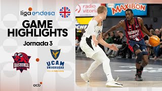 Baskonia  UCAM Murcia 9592 GAME HIGHLIGHTS  Liga Endesa 202425 [upl. by Felten]