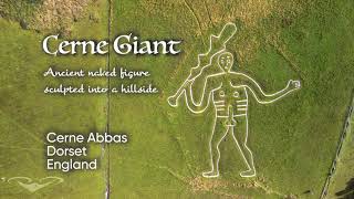 Cerne Abbas Giant  Cerne Abbas  Dorset  England Drone footage in 4K [upl. by Batha306]