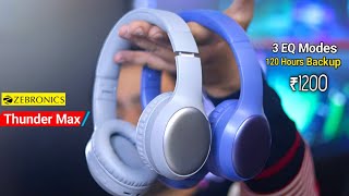 These are the best Wireless Over Ear Headphone I tested  Zebronics Thunder MAX Headphones Review [upl. by Yecal]