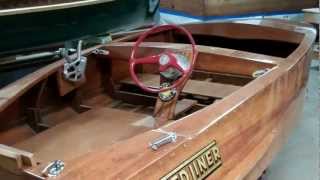 Restoration Complete 1957 Speed Liner Caravel Runabout 1 18 13 [upl. by Nahsez]