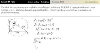 Zadanie 27  Matura próbna 05032013 Echo Dnia [upl. by Cloutman]