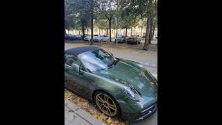 😎Porsche 911 Targa 4 GTS in green gold wheels filmed with Meta Smart Glasses porsche 911 992 992 [upl. by Calida]