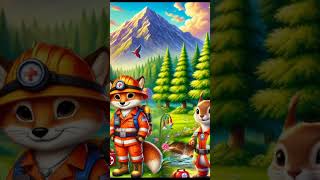 The forest rescue team in actionChildrenStory ForestAnimals KidsStories EducationalStories [upl. by Munsey]