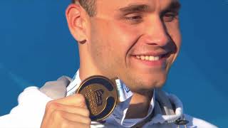 2022 Rome Swimming European Champs  Mens 100m butterfly  medal ceremony [upl. by Joe]