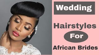 Wedding Hairstyles for Black African American Brides with Long Hair [upl. by Neyuh]