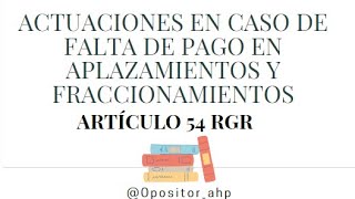 Agentes de Hacienda Consecuencias incumplimiento aplazamientos y fraccionamientos [upl. by Enihpad]