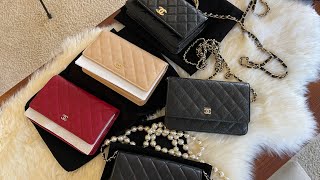 My Chanel wallet on chain WOC collection Pros amp Cons🥰❤️💖😻 [upl. by Enyrb247]