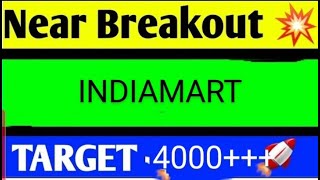 indiamart share latest news today indiamart share analysis indiamart share target [upl. by Calypso783]