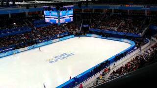 SOCHI OLYMPIC FIGURE SKATING LADIES FINAL GROUP WARM UP [upl. by Enyalahs]