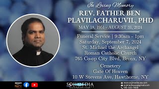 FUNERAL SERVICE  REV FATHER BEN PLAVILACHARUVIL PHD [upl. by Ahsekal]