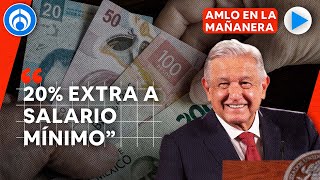 AMLO anuncia aumento del salario mínimo aumentará en 20 para 2023 [upl. by Xena432]