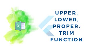 MS Excel UPPER lower Proper and Trim Function [upl. by Keldon771]