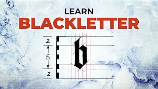 EASY Gothic Calligraphy Alphabet Tutorial  Learn Blackletter [upl. by Arlynne]