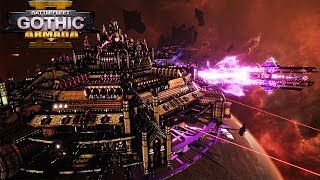 Phalanx Vs Blackstone Fortress Battlefleet Gothic Armada 2 Prologue Gameplay Campaign [upl. by Boy]