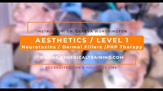 CME Level 1 Aesthetics Online Training  Botox Fillers amp PRP [upl. by Nnylekoorb]