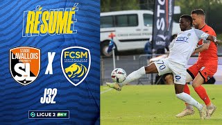 Le résumé de Stade LavalloisFCSM  32e journée de Ligue 2 BKT [upl. by Torp975]