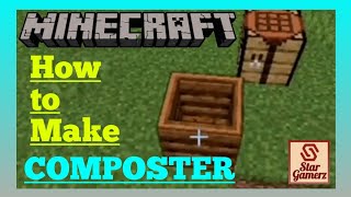 How to Make COMPOSTER in Minecraft  Easy Crafting  For Basic Learners [upl. by Benedetto]