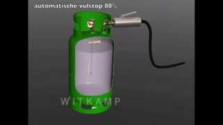 LPG cylinder filling lpg Gasflasche Tanken [upl. by Berriman161]