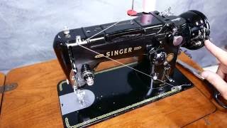 Singer 319W Antique Sewing Machine with Decorative Stitches and Reverse [upl. by Delmore]