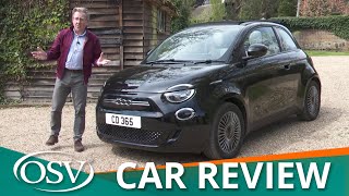 New Fiat 500 Convertible InDepth Review 2022  Best Soft Top EV [upl. by Soo]