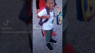 My grandson Isaiah 2nd day of kindergarten 🩶💚🤍 [upl. by Udell]