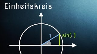 Einheitskreis Einführung Sinus und Kosinus am Einheitskreis [upl. by Mayeda]