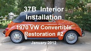 37B of 44 1970 VW Beetle Interior Installation Part Bwmv [upl. by Bahner241]