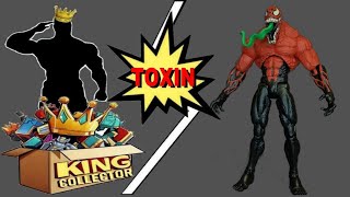 Custom Toxin Symbiote Marvel Legends Hasbro SpiderMan Retro Figure Quick Look Review [upl. by Entirb]