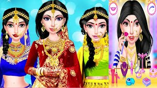 mekaup To Fashion Girls  Indian Makeup Dress Up doll girl video stylish Raj [upl. by Nyliahs]