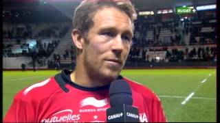 Top14 J21 2013 2014 Toulon vs Oyonnax ITW Jonny Wilkinson [upl. by Kenny]