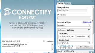 Connectify Hotspot [upl. by Bamford]