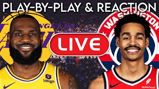 Los Angeles Lakers vs Washington Wizards LIVE PlayByPlay amp Reaction [upl. by Eilahs]